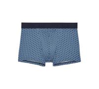 HOM Herren Ho1 Martinez Boxer Shorts, Abstraktes Schuppenmuster In Blau Auf Marineblauem Hintergrund, L EU