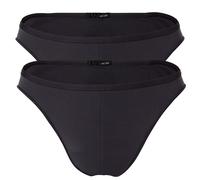 HOM Herren Micro Briefs Plumes 2er Pack - Ultralight Microfiber, Slip, Unterwäsche, Stretch, einfarbig XL Grau