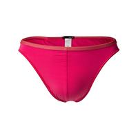HOM Herren Micro Briefs Plumes - Ultralight Microfiber, Slip, Unterwäsche, einfarbig, Vorteilspack Pink (1128) Rosa XL 1er Pack