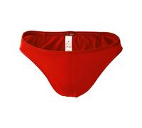 HOM Herren Micro Briefs Plumes - Ultralight Microfiber, Slip, Unterwäsche, Stretch, einfarbig XL Rot