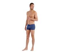 Hom Herren Morny Badehose Swim Trunks, Micro Motiv Marineblau/Orange, XL