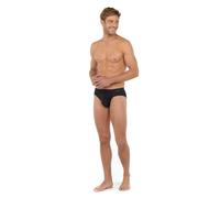HOM Herren Slip - Comfort Mini Brief HO1,Tencel soft, Unterwäsche, einfarbig Schwarz M