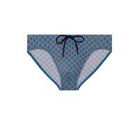HOM Herren Slip De Bain Anglet Schwimm-Slips, Türkis-Druck, S