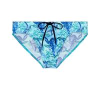 HOM Herren Slip De Bain Tartane Schwimm-Slips, Blue Print, 50