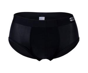 HOM Herren Slip - H-Fresh, Comfort Mini Briefs, Mikrofaser, einfarbig Schwarz 2XL