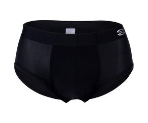 HOM Herren Slip - H-Fresh, Comfort Mini Briefs, Mikrofaser, einfarbig XXL Schwarz