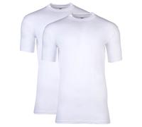 HOM Herren T-Shirt Crew Neck 2er Pack - Tee Shirt Harro New, kurzarm, Rundhals, einfarbig M Weiß