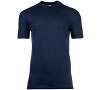HOM Herren T-Shirt Crew Neck - Tee Shirt Harro New, kurzarm, Rundhals, einfarbig Blau L