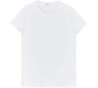 HOM Herren T-Shirt Crew Neck - Tee Shirt Supreme Baumwolle, kurzarm, Rundhals, einfarbig, Supima Baumwolle Weiß XL