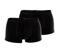 HOM Herren Trunk Plumes 2er Pack - Ultralight Microfiber, Pants, Unterwäsche, Stretch, einfarbig Schwarz L