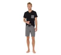 HOM Men's 402603I004 Pajama Set, Schwarz, XL