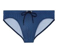 HOM Morny Badehose, Micro Motiv Marineblau/Orange, S