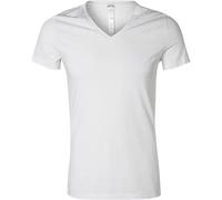 HOM T-Shirt Herren V-Ausschnitt Baumwolle weiß, 5 (M)