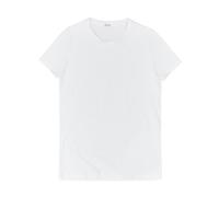 HOM Herren T-Shirt Crew Neck - Tee Shirt Supreme Baumwolle, kurzarm, Rundhals, einfarbig, Supima Baumwolle Weiß 2XL