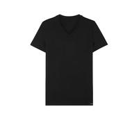 HOM T-Shirt Herren V-Ausschnitt Mikrofaser schwarz, L