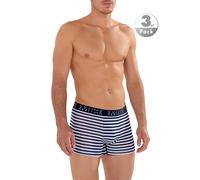 HOM Trunks Herren Baumwolle blau gestreift, 4 (S)