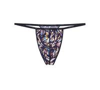 HOM Herren G-String - VISCAYA, Tanga, Unterwäsche, gemustert Blau/Gelb/Pink L