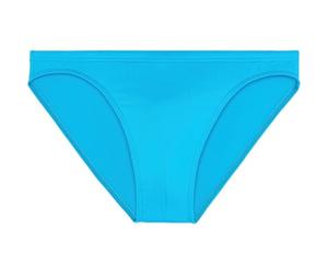 HOM WUKX Herren Slip de bain Micro SEA Life Badehose, Turquoise, S