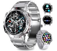 Homailida Smartwatch Herren mit 2 Uhrgürteln, über 100 Sportmodi, 24/7 Herzfrequenz, Schlafüberwachung, Smart Watch mit Telefonfunktion, Nachrichtenfunktionen, Fitnessuhr für Android und iOS, Männer