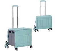 HOMCOM Einkaufswagen Kunststoff Aluminiumlegierung 52L x 48B x 100H cm