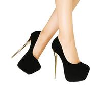 HOMDREAM High Heels 16CM High Heels Plus Size Sexy Pole Dance Schuhe Cosplay Sexy Männer Und Frauen,Black-36