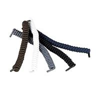 Homecraft Coiler Shoe Laces, Black, No Tie Laces for Users with Limited Finger Strength and Hand Functionality, Elastic Spiral Laces for Kids, Runners, and Users Who Struggle to Tie Shoes