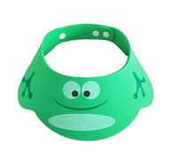 HomeDecTime Shampoo Cap Augenschutz Dusche Badeschutz Kappen Hut für Baby Kinder - Grün, 40-55cm