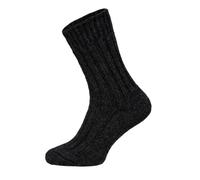 HomeOfSocks 2 Paar Alpaka Socken Herren Und Damen - Dicke Wollsocken Mit 50% Wollanteil, Natürliche Regulierung Der Fußtemperatur | Anthrazit Gr. 47-50