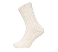 HomeOfSocks 2 Paar Alpaka Socken Herren Und Damen - Dicke Wollsocken Mit 50% Wollanteil, Natürliche Regulierung Der Fußtemperatur | Taupe Gr. 35-38