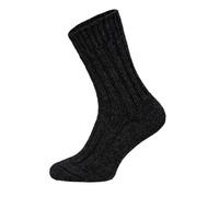 HomeOfSocks 2 Paar Alpaka Socken Herren Und Damen - Dicke Wollsocken Mit 50% Wollanteil, Natürliche Regulierung Der Fußtemperatur | Anthrazit Gr. 43-46