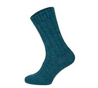 HomeOfSocks 2 Paar Alpaka Wollsocken Herren Und Damen - Bunte Warme Norweger Wollsocken Mit 40% Wollanteil Strapazierfähig | Petrol Gr. 39-42