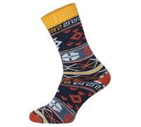 HomeOfSocks 2 Paar Thermosocken Herren Damen - Kuschelige Stricksocken Blau Norweger, Größe 39-42