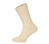 HomeOfSocks 2 Paar Virgin Wool Wollsocken Socken Herren Und Damen - Extra Dicke Warme Wollsocken Mit 100% Schaf Wollanteil Schurwolle | Natur Gr. 39-42