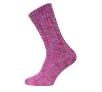 HomeOfSocks Ein Paar 100% Wollsocken Herren Und Damen - Extra Dicke Warme Schurwolle Natürliche Regulierung Der Fußtemperatur Strapazierfähig | Pink Gr. 39-42