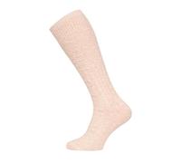 HomeOfSocks Ein Paar 70% Lamwoll Kniestrumpf Zopfmuster Socken Herren Und Damen Lange Socken Trachtensocken Luxuriöse Wollsocken | Black Gr. 39-42