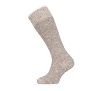 HomeOfSocks Ein Paar Alpaka Kniestrümpfe für Herren Und Damen - 95% Wolle Extra Dick Frottee und festem Sitz Lange Socken Luxuriöse Wollsocken | Grau Gr. 35-38