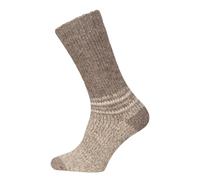 HomeOfSocks Ein Paar Alpaka Strümpfe für Herren Und Damen - 95% Wolle Extra Dick mit Frottee und festem Sitz Lange Socken Luxuriöse Wollsocken | Taupe Gr. 43-46