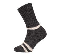 HomeOfSocks Ein Paar Alpaka Strümpfe für Herren Und Damen - 95% Wolle Extra Dick mit Frottee und festem Sitz Lange Socken Luxuriöse Wollsocken | Anthrazit Gr. 39-42