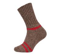 HomeOfSocks Ein Paar Alpaka Strümpfe für Herren Und Damen - 95% Wolle Extra Dick mit Frottee und festem Sitz Lange Socken Luxuriöse Wollsocken | Braun Gr. 43-46