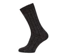 HomeOfSocks Wollsocke Hygge Alpaka (Schurwolle und Alpakawolle) anthrazitgrau - 1 Paar, Größe 43-46