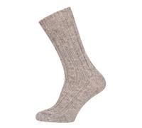 HomeOfSocks Wollsocke Hygge Alpaka (Schurwolle und Alpakawolle) grau - 1 Paar, Größe 47-50