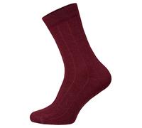HomeOfSocks Wollsocke Luxuriöse (Merinowolle und Kaschmir) bordeaux/rot - 2 Paar, Größe 39-42