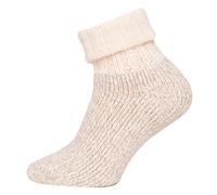 HomeOfSocks Wollsocke Pastell beige - 1 Paar, Größe 39-42