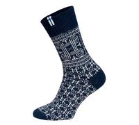 HomeOfSocks Wollsocke Skandinavisch Finnland navyblau - 1 Paar, Größe 43-46