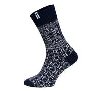 HomeOfSocks Wollsocke Skandinavisch Finnland navyblau - 1 Paar, Größe 39-42