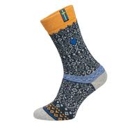 HomeOfSocks Wollsocke Skandinavisch Sweden navyblau/orange - 1 Paar, Größe 43-46