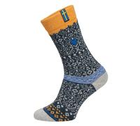 HomeOfSocks Wollsocke Skandinavisch Sweden navyblau/orange - 1 Paar, Größe 43-46