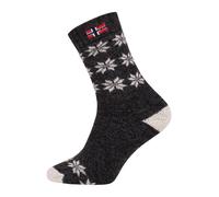HomeOfSocks Wollsocke Skandinavisch Thick Flag Norwegen anthrazitgrau - 1 Paar, Größe 43-46