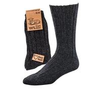 HomeOfSocks Wollsocken 100% Virgin Wool grau - 2 Paar, Größe 39-42