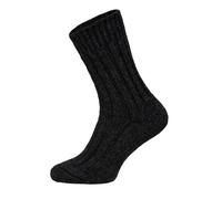 HomeOfSocks Wollsocken Alpaka Natur schwarz - 2 Paar, Größe 47-50